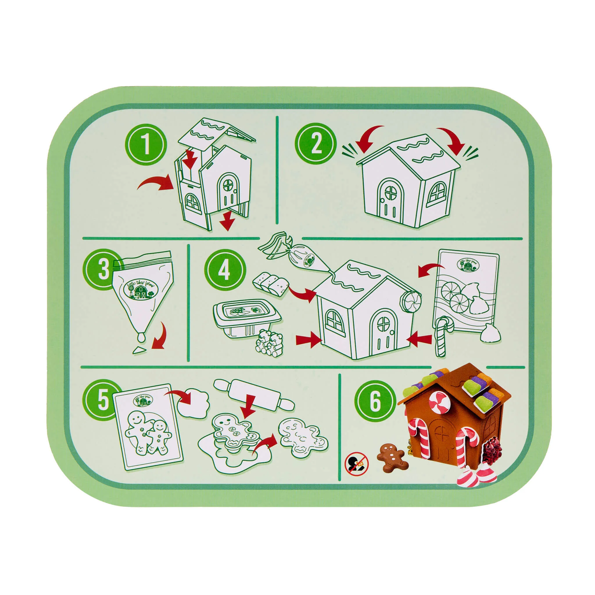 Little Tikes Creative Chefs Gingerbread House Kit - Image 8