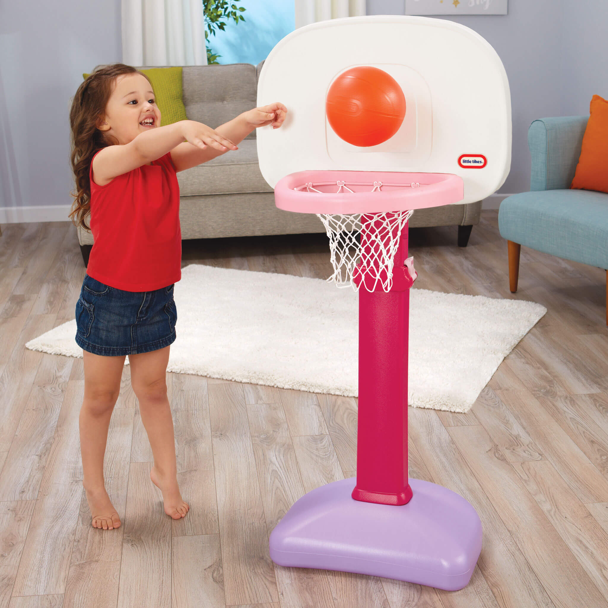 Little Tikes Pink – TotSports Easy Score Basketball Set - Image 3