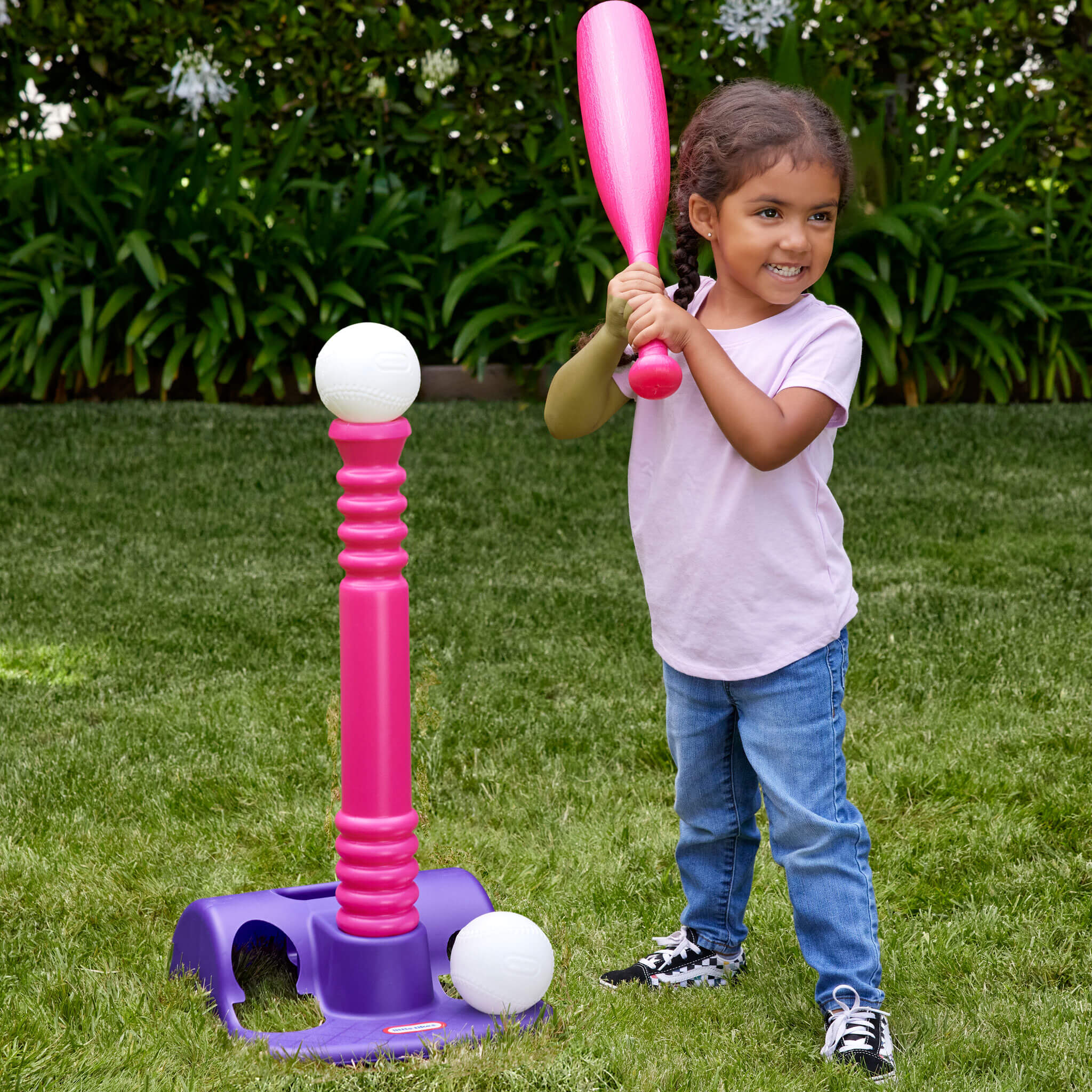 Little Tikes Purple and Pink – TotSports T-Ball Set - Image 2