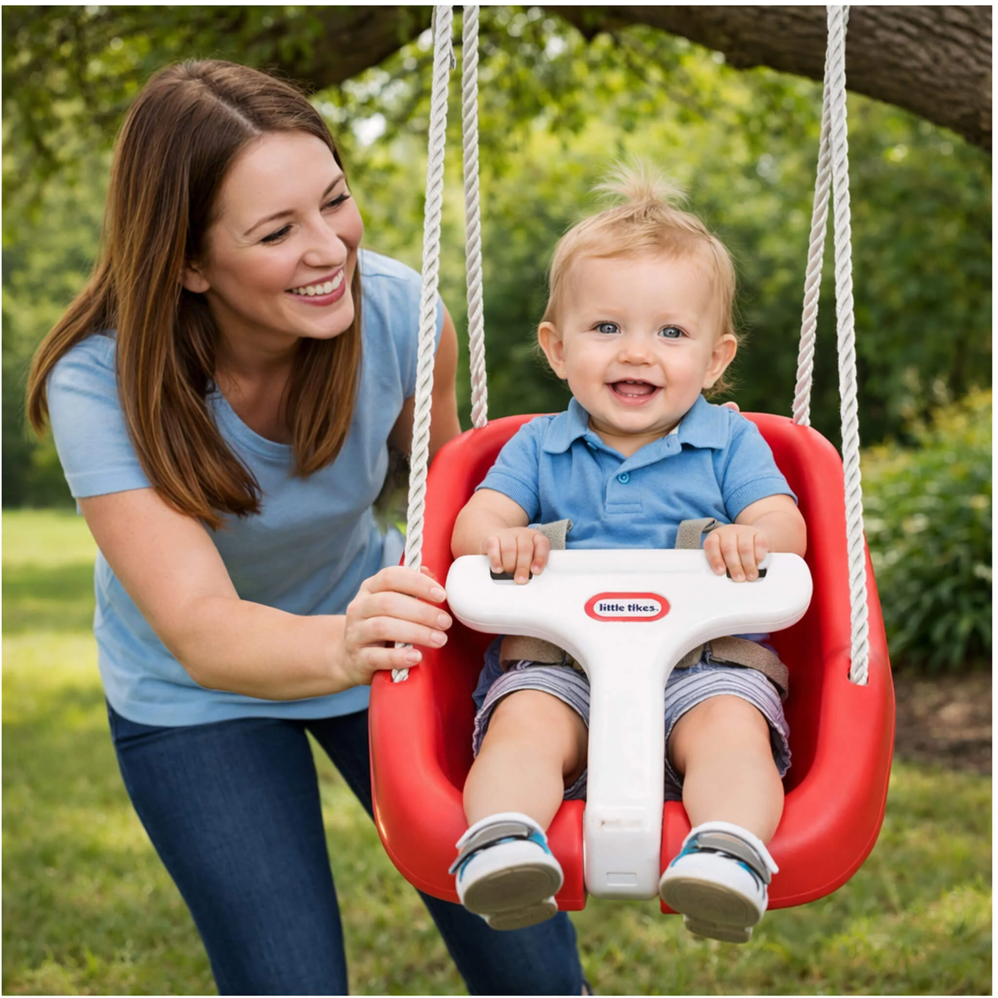 Little Tikes Red – 2-in-1 Snug 'n Secure Swing - Image 3
